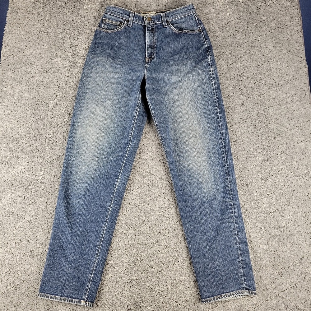 Gap Jeans Womens 10 Blue Reverse Fit High Rise Straight Leg Stretch Denim